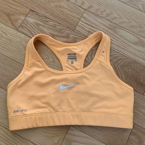 Yellow-Orange Nike Pro Sports Bra